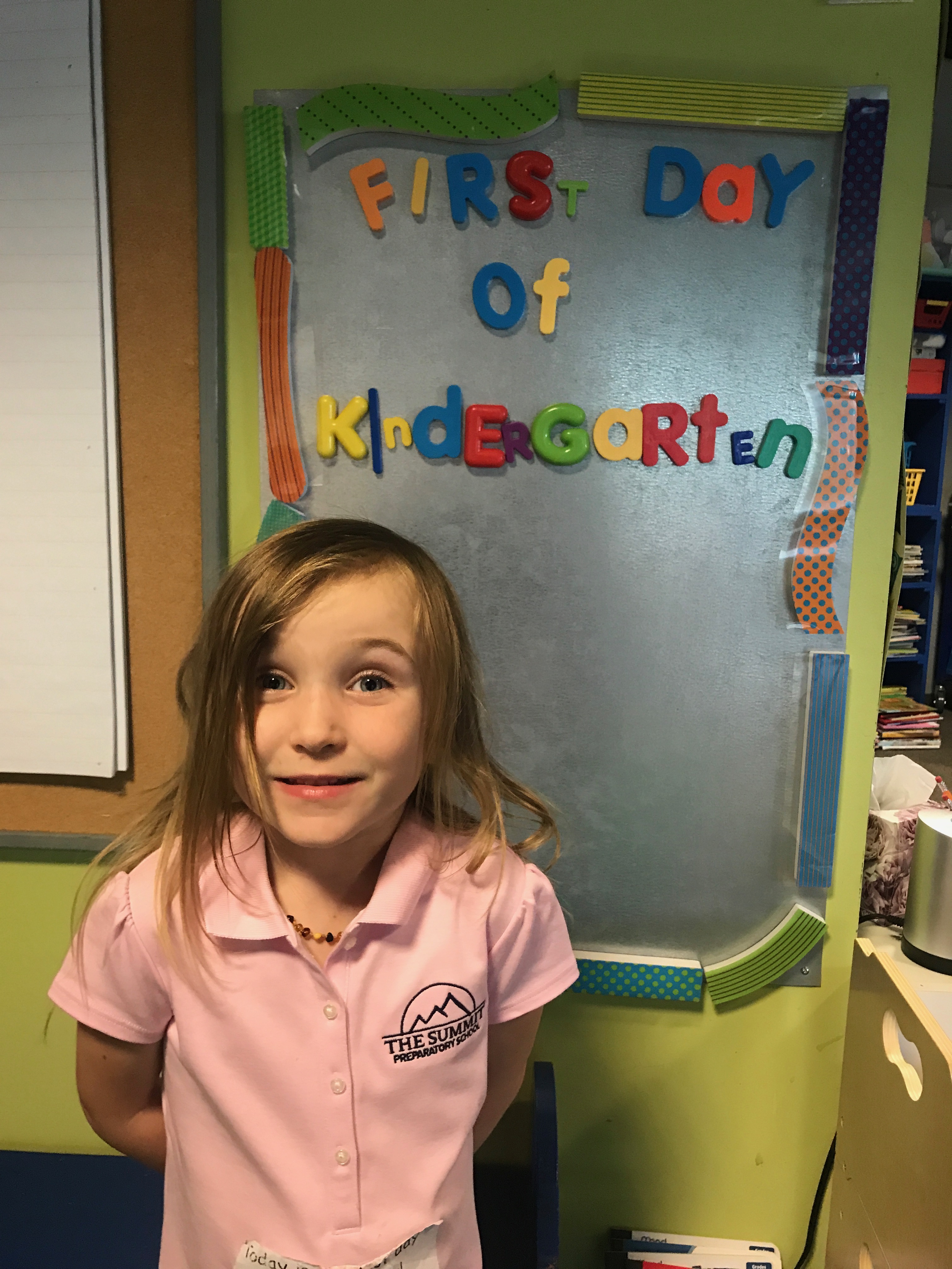 First Day of Kindergarten Kindergarten Blog