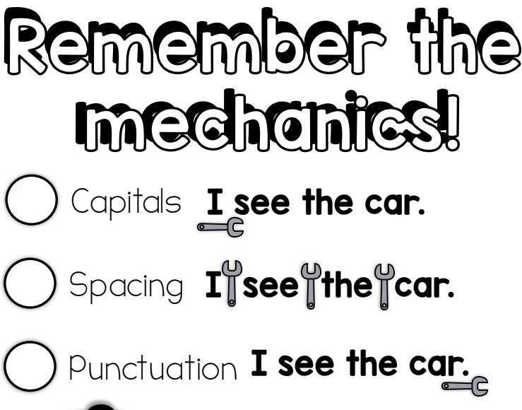 Writing Mechanics Kindergarten Blog